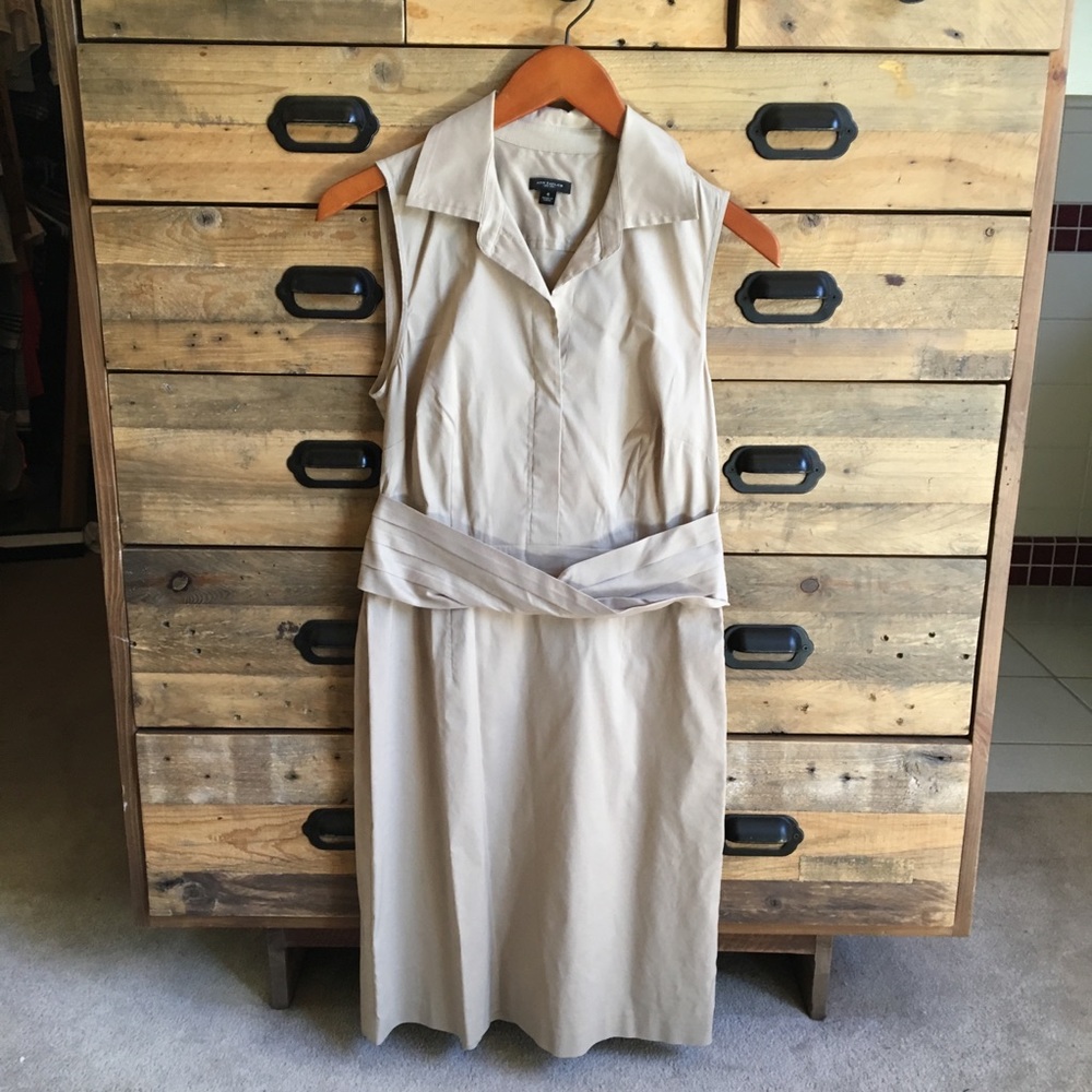 Ann Taylor khaki dress